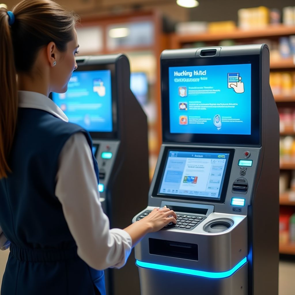 Self-servis kasalar ve ATM'ler